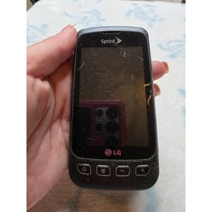 LG Optimus S LS670 Sprint Android Smartphone Black 3.2MP Camera Vintage‎